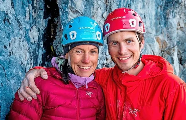 Alpinista Luka Lindič in Ines Papert sta preplezala in opremila 
novo smer v Julijskih Alpah, ki poteka prek slovite Ajdovske 
deklice.