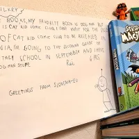 Reievo pisemce Davu Pilkeyju, njegovemu najljubšemu avtorju