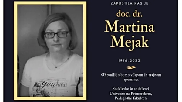 (V spomin) Dr. Martina Mejak (1976&ndash;2022)