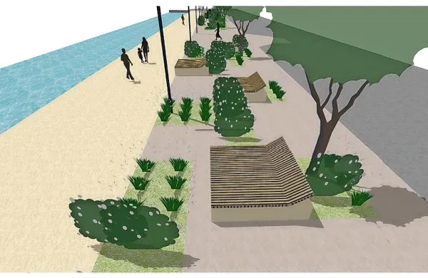 Vizualizacija bodoče podobe portoroške promenade