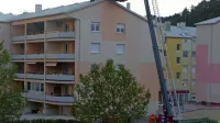 Na fotografiji so zadnji zgrajeni stanovanjski bloki v Sežani pred 12 
leti. 