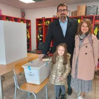 Dosedanji  župan Tadej Beočanin je dopoldne oddal svoj glas v 
Ajdovščini