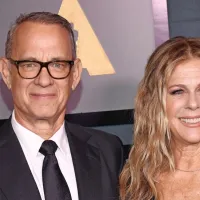 Tom Hanks je na prireditev prišel s soprogo Rito Wilson.