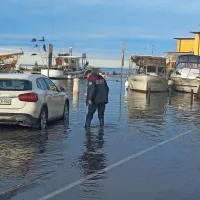 Današnje poplavljanje morja v Piranu