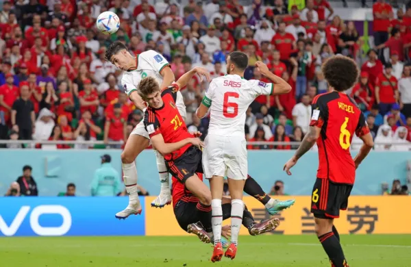 Belgijci danes niso resneje ogrozili vrat maroške reprezentance.