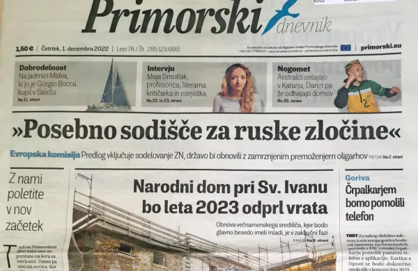 Primorski dnevnik v novi grafični podobi