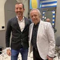 Alfi Nipič z direktorjem hotela Grand Koper Alešem Piščancem
