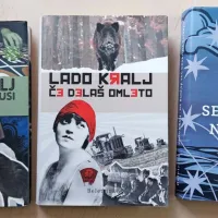 Po upokojitvi se je prof. dr. Lado Kralj uveljavil še kot pisec leposlovja: pri Beletrini je  v zadnjih 12 letih življenja 
izdal zbirko pripovedi Kosec koso brusi ter romana Če delaš omleto in Ne bom se več drsal na bajerju.  