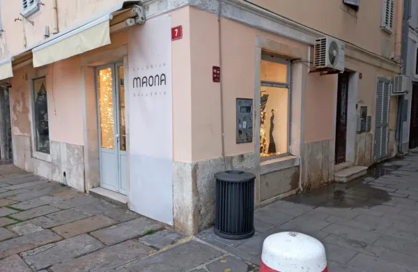 Nepridiprav je v galerijo vlomil  skozi manjše  okno na  ventus  v  
Bidovčevi  ulici.  