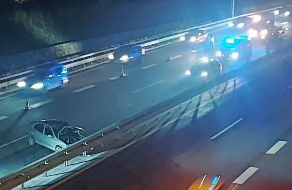 Nesreča na hitri cesti Koper - Izola