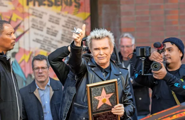 Billy Idol dobil zvezdo na Pločniku slavnih