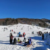 Sneg je končno na Lokvah razveselil tudi mladež z Goriške.