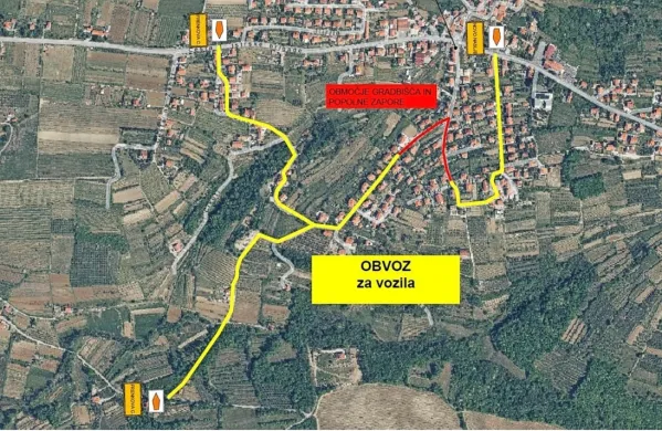 Dela bodo obsegala rekonstrukcijo javne ceste na območju 
Frenkove ceste v dolžini 130 metrov in Ulice Novo naselje v dolžini 
150 metrov.