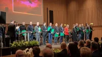 Včeraj so  podelili tudi 19 bronastih priznanj za pomoč pri krotenju  
največjega  požara v zgodovini  Slovenije.  