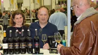Simona in Borut Blažič sta v Bologni predstavila paleto vin iz 
Plešivega. 