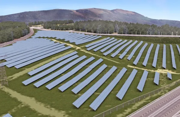Del zelene energije iz sončne elektrarne, ki bi jo postavili ob avtocestnem razcepu pri Divači, bo šel lokalni skupnosti. 