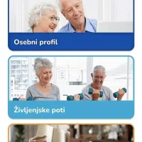 Vstopna stran aplikacije ActivAge