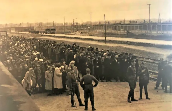 Prihod skupine v Auschwitz