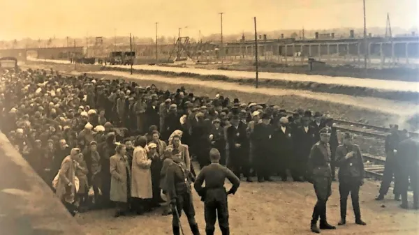 Prihod skupine v Auschwitz