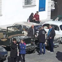 (FOTO) Na trg so prihrumeli starostniki v odlični formi