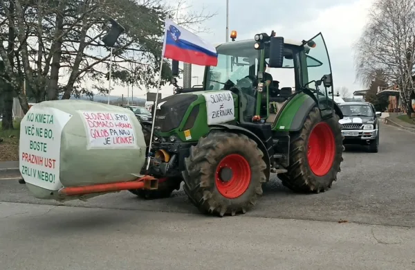 Protest kmetov je  potekal tudi v Ilirski Bistrici.