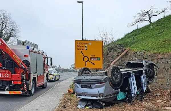 Z električnim avtom v robnik in drog