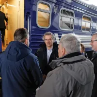 Premier Robert Golob v Ukrajini