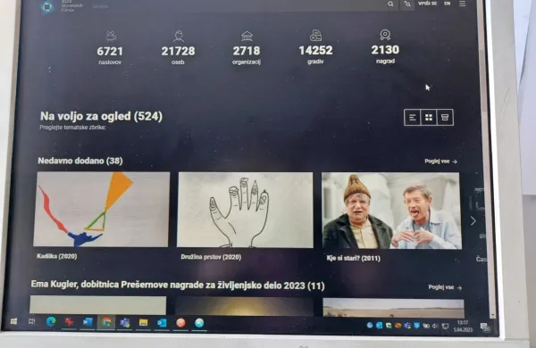 V knjižnicah si je mogoče brezplačno spoditi tudi slovenske filme 
na spletu.