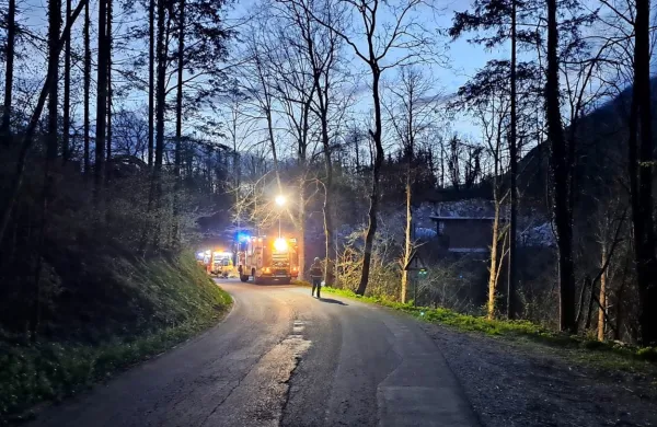 Med nabiranjem cvetja padla po pobočju