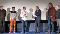 Ekipa ustvarjalcev filma Tržaške prikazni o  pisatelju Dušanu 
Jelinčiču na pogovoru v Idriji, te dni pa na festivalu gorniškega 
filma v Trentu.