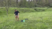 Raziskovalci z biotehniške fakultete so že vzeli nekaj vzorcev tal na območju Liga in Morskega; še 24 jih bodo 
vzeli v maju. 