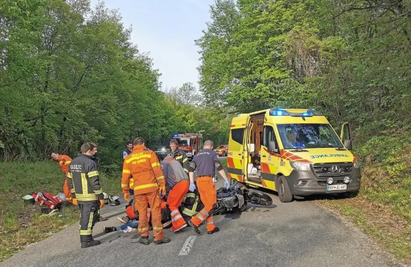 Italijanski motorist se je huje po&scaron;kodoval