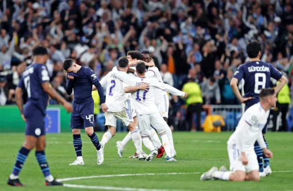 V pretekli sezoni sta  Real in Manchester City v ligi prvakov 
uprizorila polfinalno dramo, ki se je srečno končala za nogometaše iz Madrida (v svetlejših dresih). 