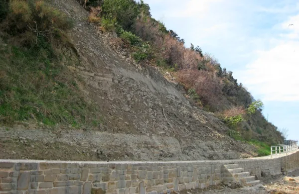 840 metrov dolgo sprehajalno pot med Fieso in Piranom ter 
obalno območje pod njo že dlje časa ogroža padanje kamenja, skal 
in proženje plazov s piranskega klifa. 