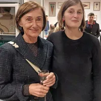 Srečanja sta se razveselili tudi jubilantova soproga Srečka Kravos ter 
čelistka in pevka Andrejka Možina. 