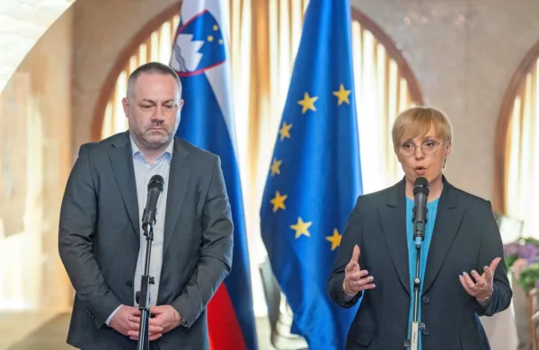 Predsednica Nataša Pirc Musar in  minister za zdravje Danijel Bešič 
Loredan