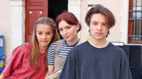 Filmski  junaki:   Ella Lapajne (Barbara),   Maks Kerševan (Mario) in  Svit Šturbej (Robert) 