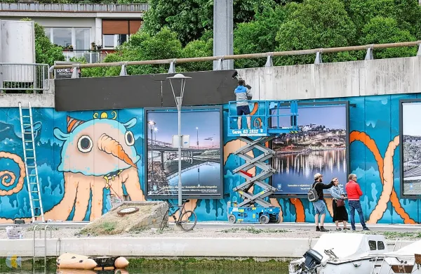 Na obalni cesti bodo narisali mural