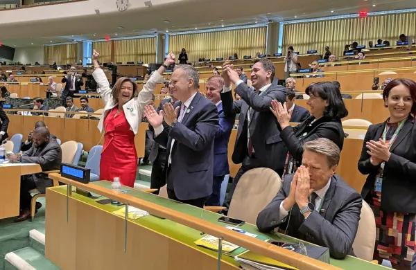 Zunanja ministrica Tanja Fajon ni skrivala navdušenja nad izjemnim rezultatom, ki je  plod trdega dela.