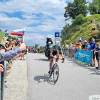Skupni zmagovalec dirke po Sloveniji Filippo Zana je bil najmočnejši na Kolovratu. 
