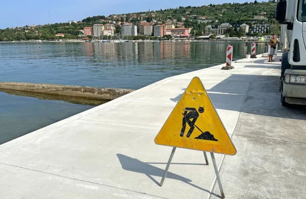 Kopališče ali gradbišče? 