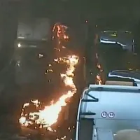 V predoru je temperatura zaradi požara zrasla na 1000 stopinj 
Celzija.