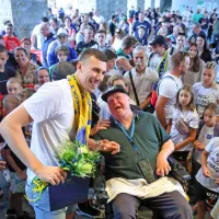 (FOTO) Čančar: &ldquo;Igram tudi za vse vas, za najlep&scaron;e mesto na svetu. To pa je Koper!&rdquo;