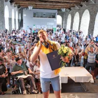 (FOTO) Čančar: &ldquo;Igram tudi za vse vas, za najlep&scaron;e mesto na svetu. To pa je Koper!&rdquo;