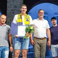 (FOTO) Čančar: &ldquo;Igram tudi za vse vas, za najlep&scaron;e mesto na svetu. To pa je Koper!&rdquo;