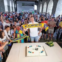 (FOTO) Čančar: &ldquo;Igram tudi za vse vas, za najlep&scaron;e mesto na svetu. To pa je Koper!&rdquo;