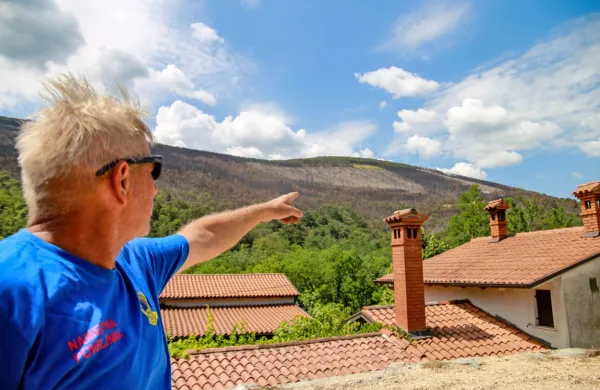 Mauro Makovec iz Vinišč si želi,  da bi čim prej poskrbeli za večjo varnost ob požarih, saj nihče noče   podoživljati take groze 
kot ob lanskem velikem požaru.  