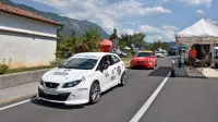 Bencin, &scaron;ampanjec in kopanje za uspe&scaron;en zaključek gorsko hitrostne dirke (foto)