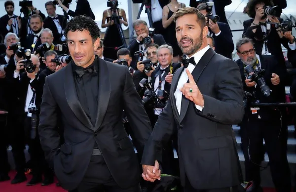 Ricky Martin in Jwan Yosef na lanskem filmskem festivalu v 
Cannesu 