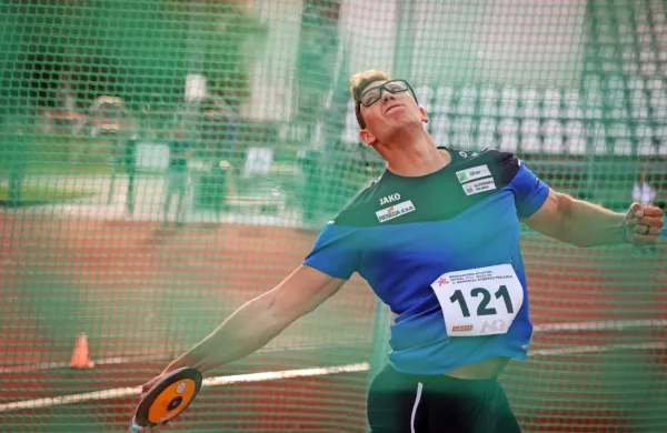 Kristjan Čeh je  prvič v Sloveniji disk vrgel več kot 70 metrov daleč.